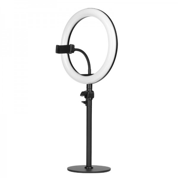 Round lamp LED with mobile phone holder